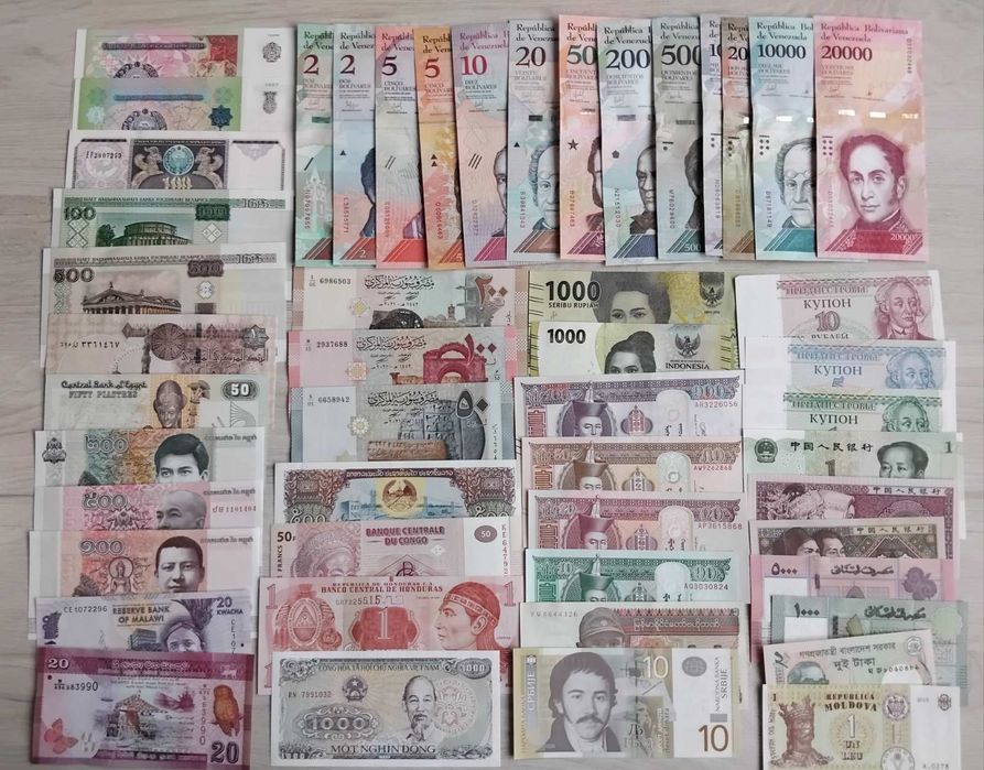 Колекція банкнот світу 50шт