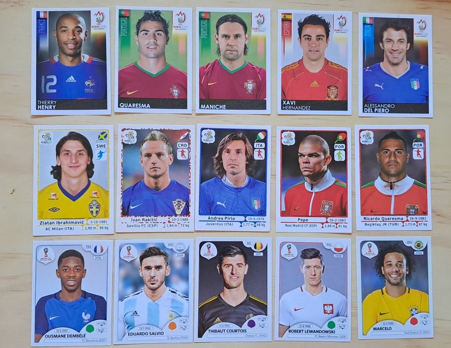 Lote de cromos Futebol da Panini