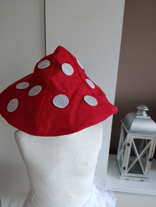 Strój karnawałowy MUCHOMOREK MUCHOMOR GRZYB  128/134 (224)