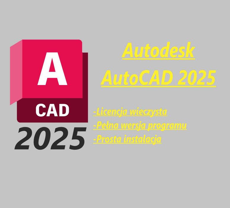 Autodesk AutoCad 2025 Na stałe