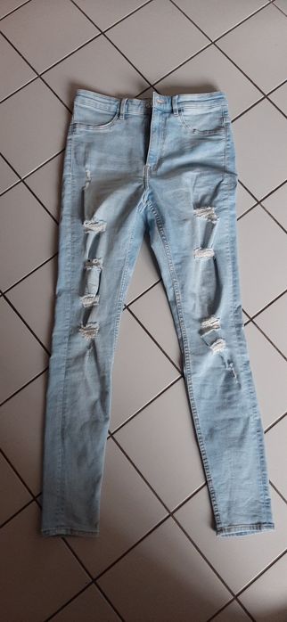 Dzinsy, jeansy jasny niebieski skinny House roz 40 / L