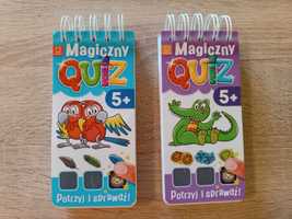 Magiczny Quiz, dwa zestawy, edukacyjne karty pracy, wiek 5+