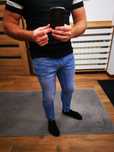 Spodnie męskie dżinsowe denim zwężane