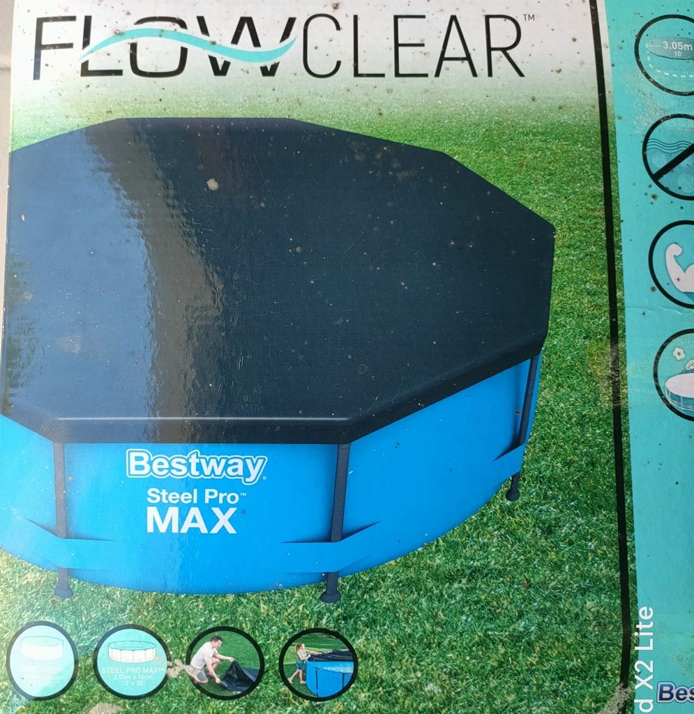 Piscina bestway 305*76 + bomba e filtros + cobertura