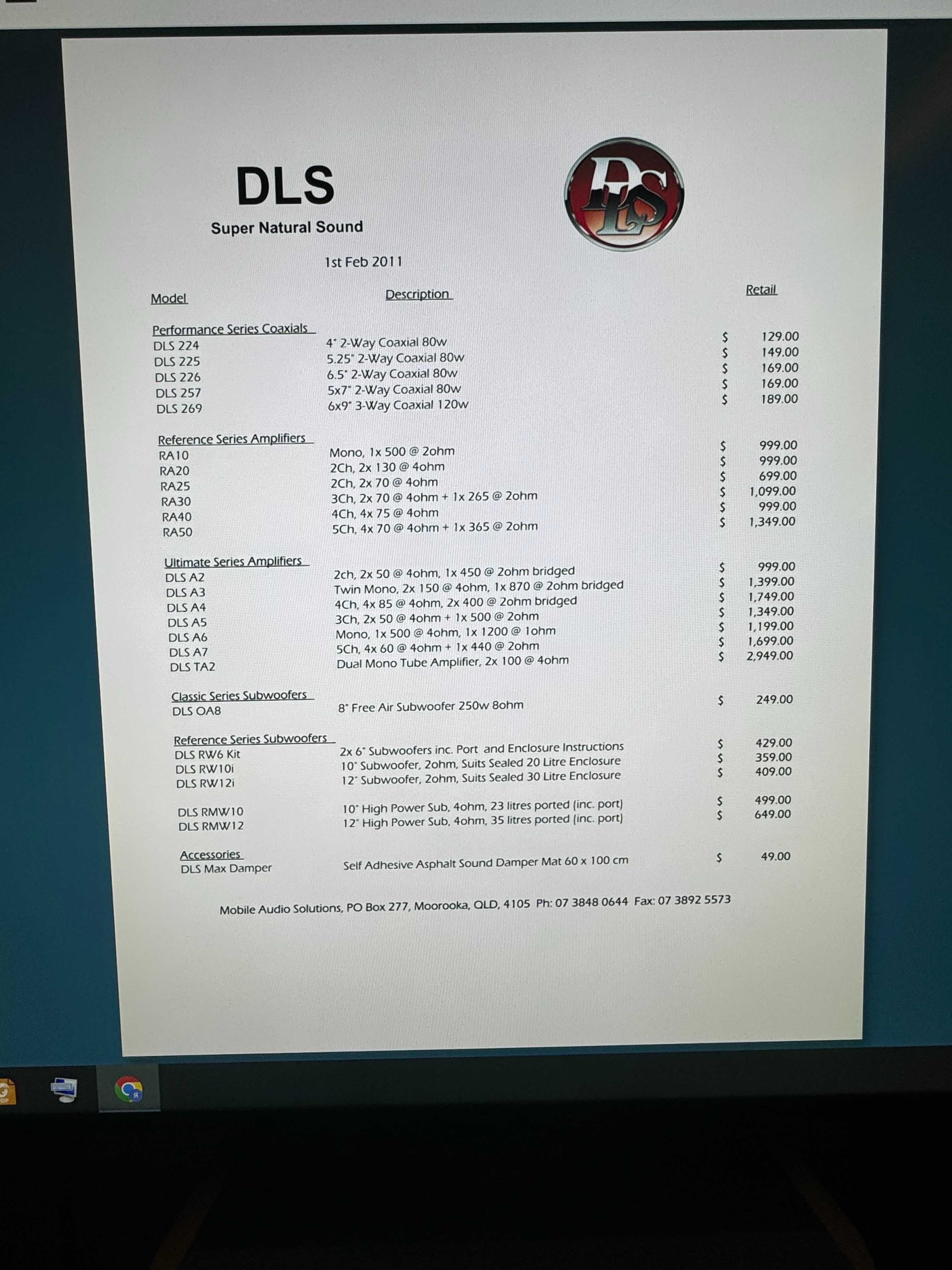 DLS A3 Twin Mono Audison Focal