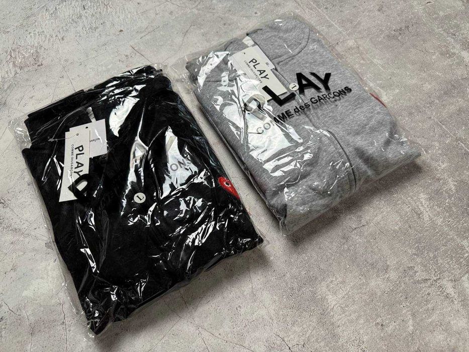 ‼️РОЗПРОДАЖ‼️ Зип худи Comme Des Garcons PLAY | Сіра та чорна |