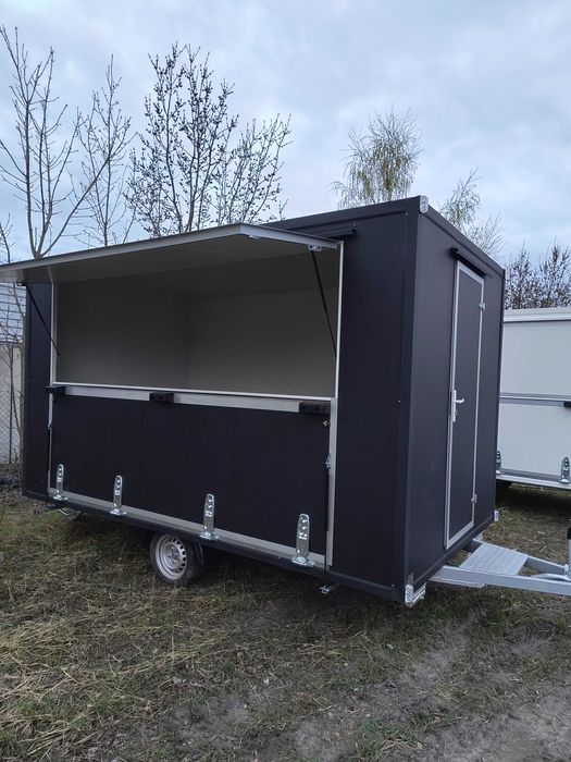 - PRZYCZEPA EVENTOWA - 4x2,3m - NOWA - wystawowa - SHOWROOM -