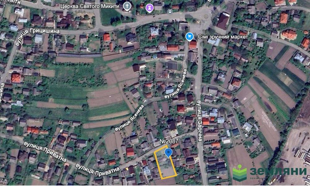 Продається ділянка в центрі Микитинців 14 сот з будинком (7)