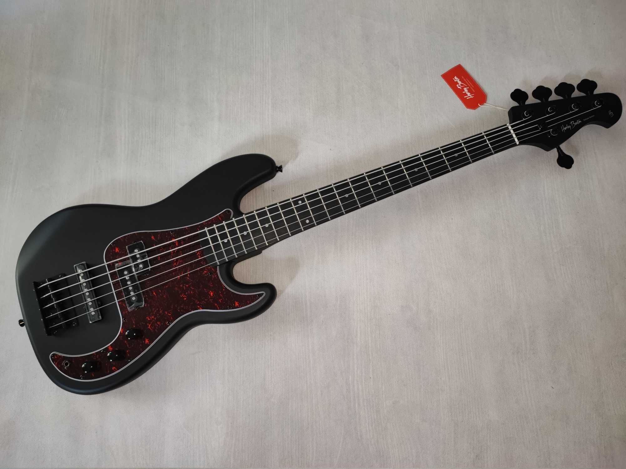 Harley Benton PJ-5 SBK gitara basowa bas NOWA - USTAWIONA!