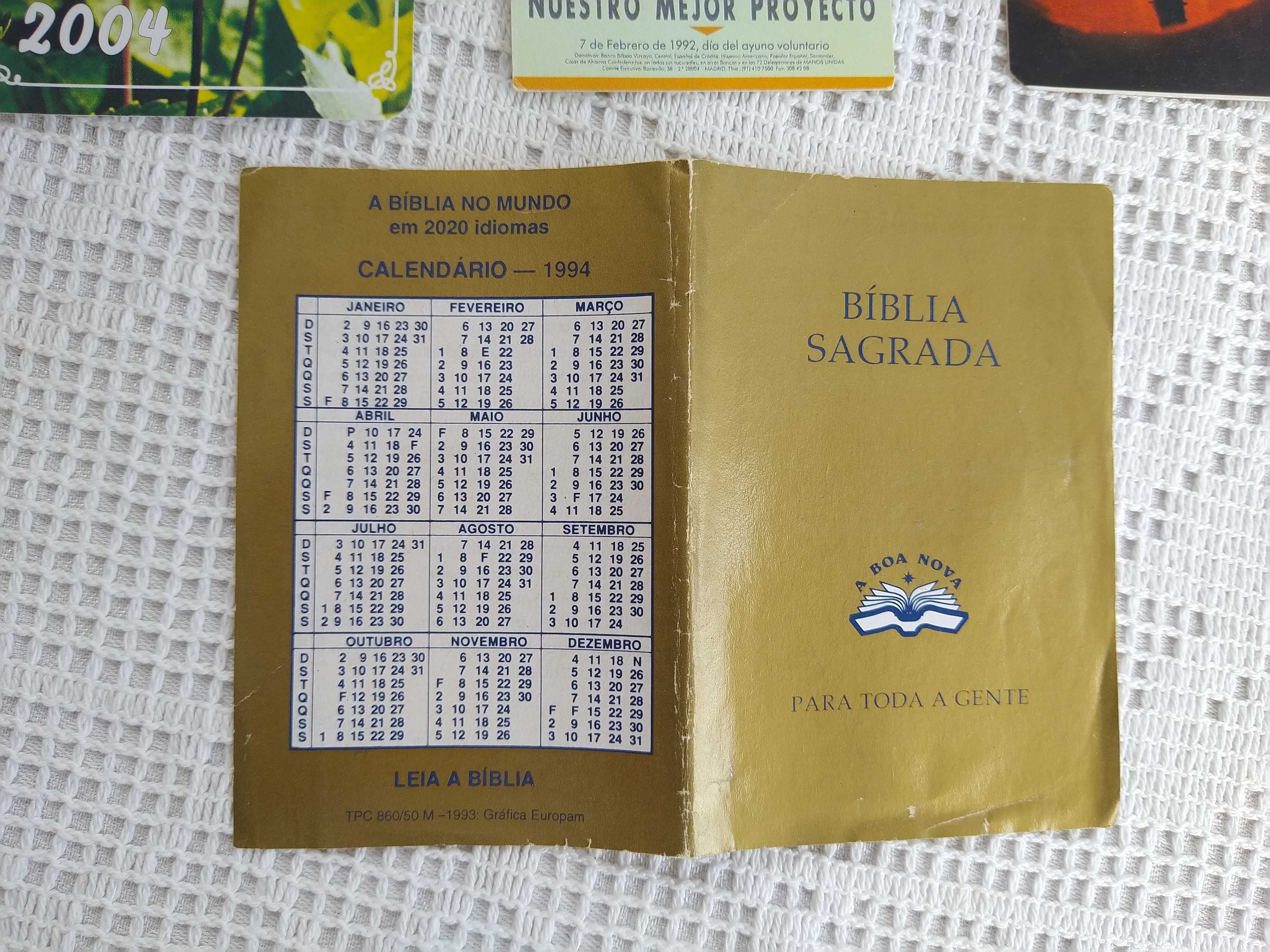 Calendários religiosos - 1989 / 1992 / 1994 / 2004