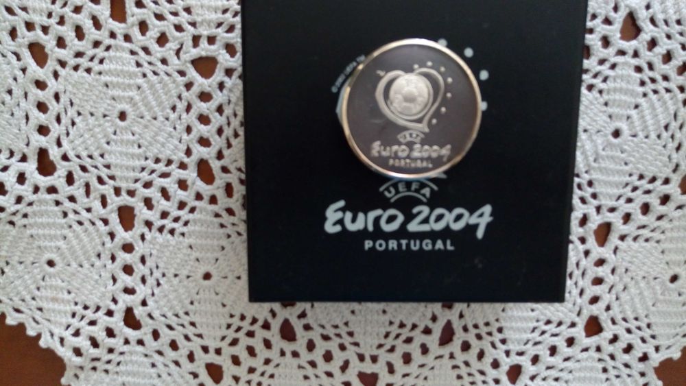 Medalha Mascote  do Euro 2004 o Kinas em Prata Proof