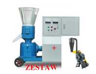 PELECIARKA Pelleciarka 7,5kW (Miękki Start) + ROZDRABNIACZ 4kW ZESTAW