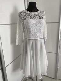 Biała suknia ślubna Swing / koronka / nowa / oryginał / XL