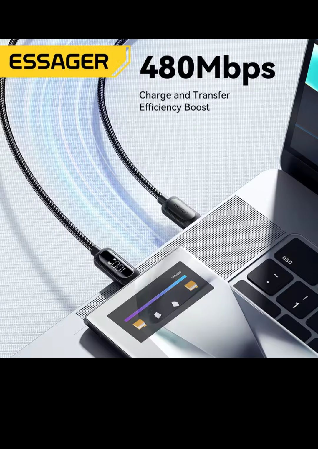 Kabel USB C USB C 5A 100W