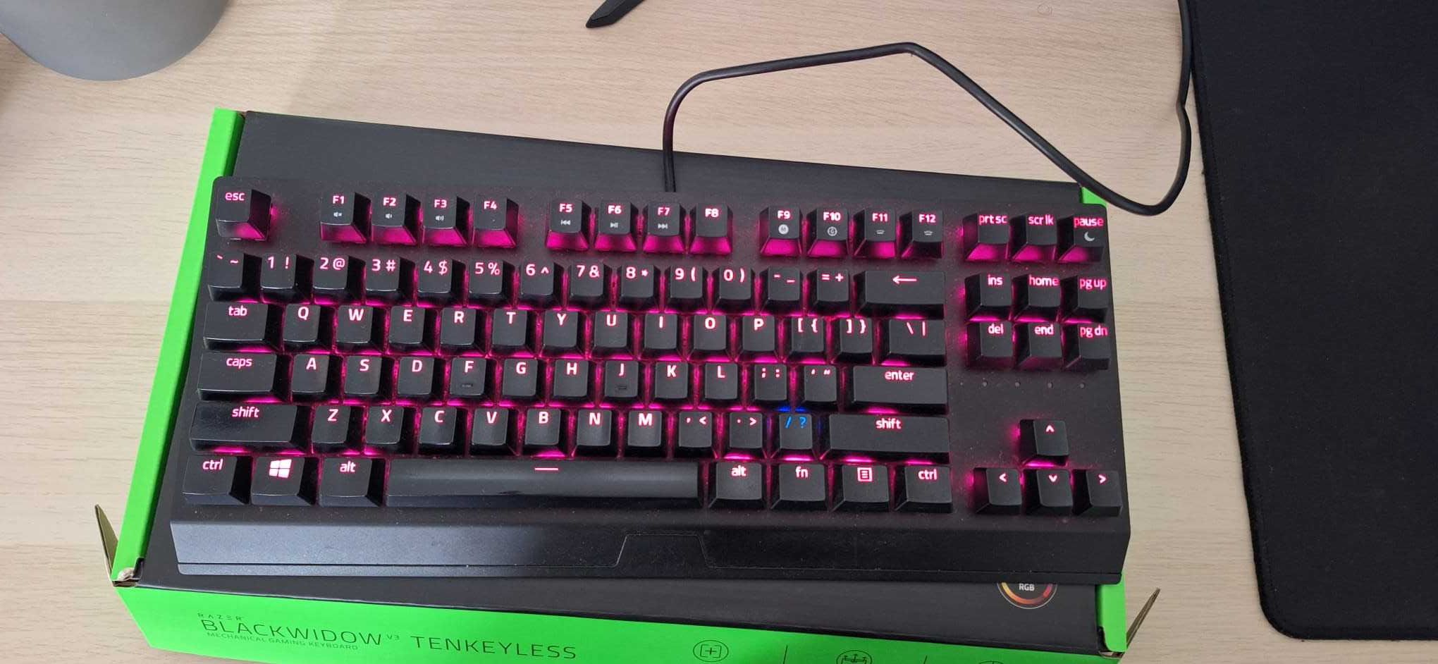 Teclado Razer Blackwidow V3 TKL Yellow Switches