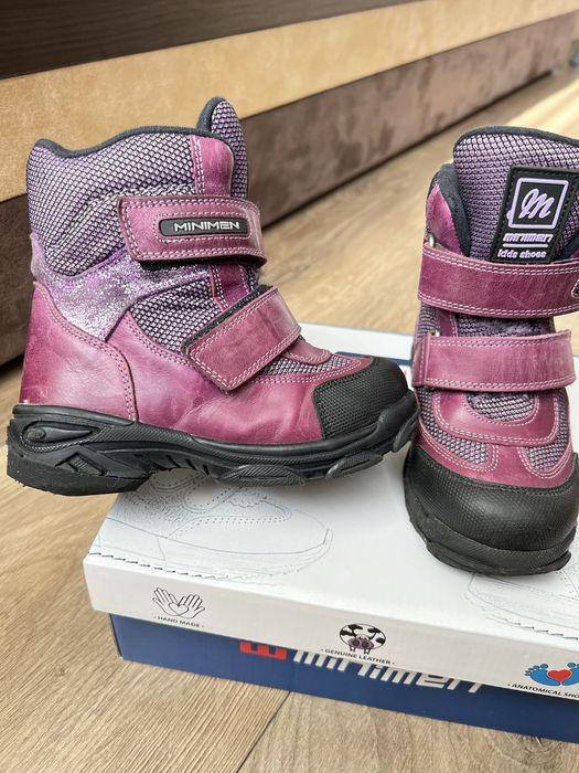 Зимові шкіряні чобітки Minimen 27 розмір (17,8 см)