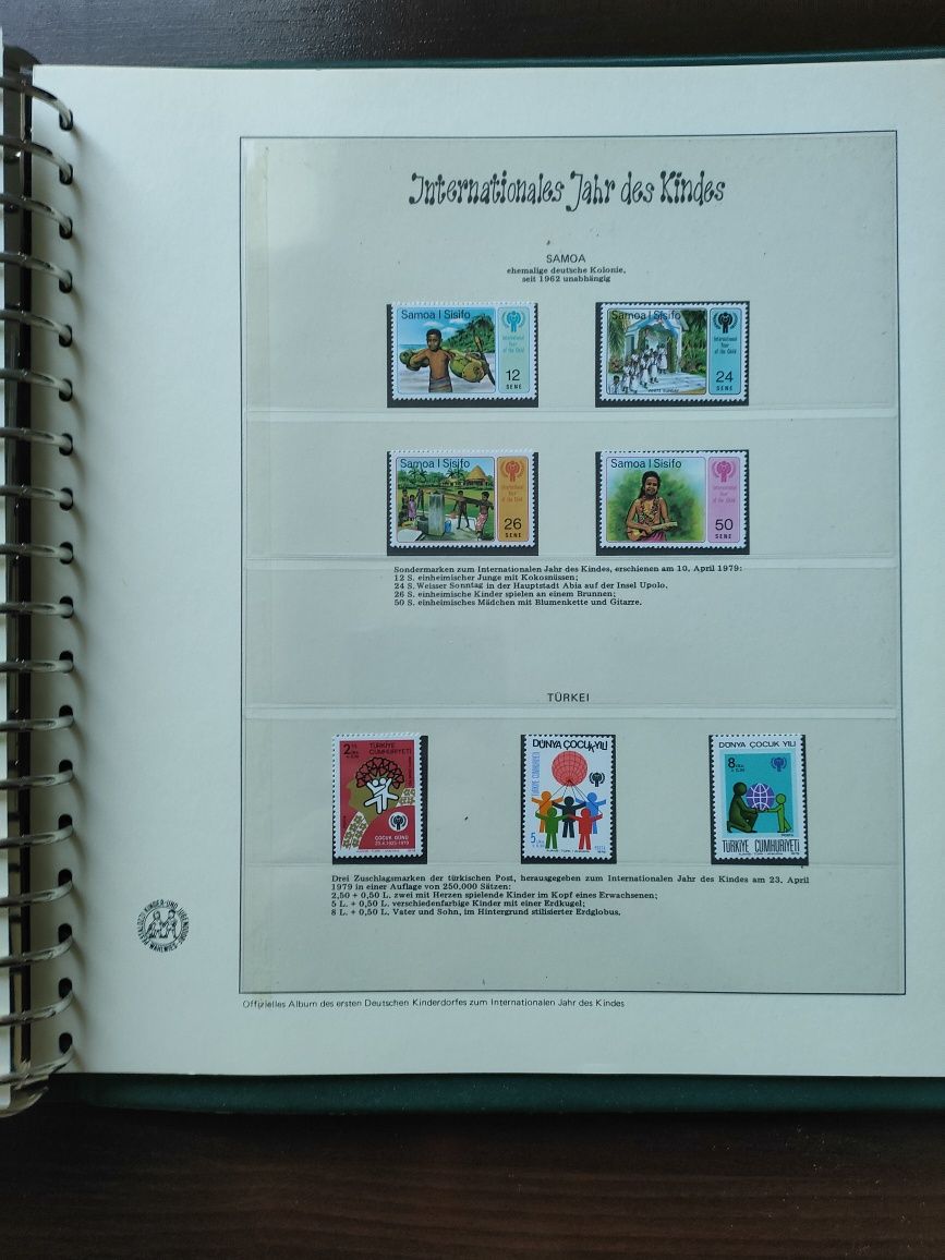 Klaser znaczki międzynarodowy rok dziecka