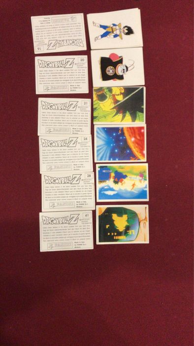 Dragon Ball cromos Panini Anos 90