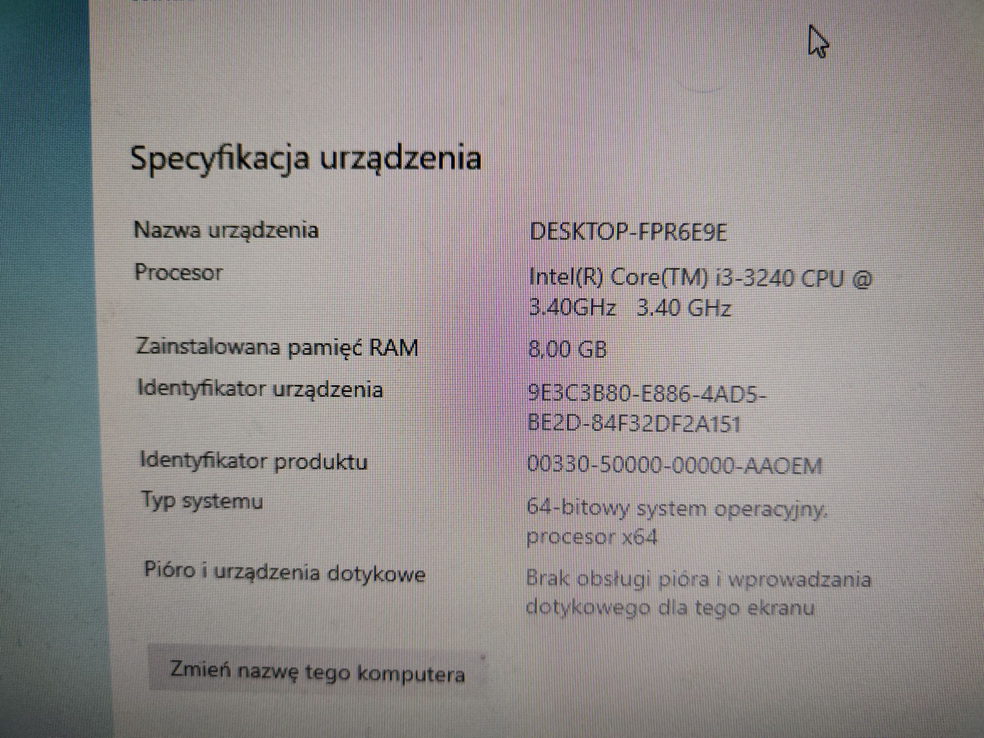 Komputer Lenovo ThinkCentre i3, 8 RAM