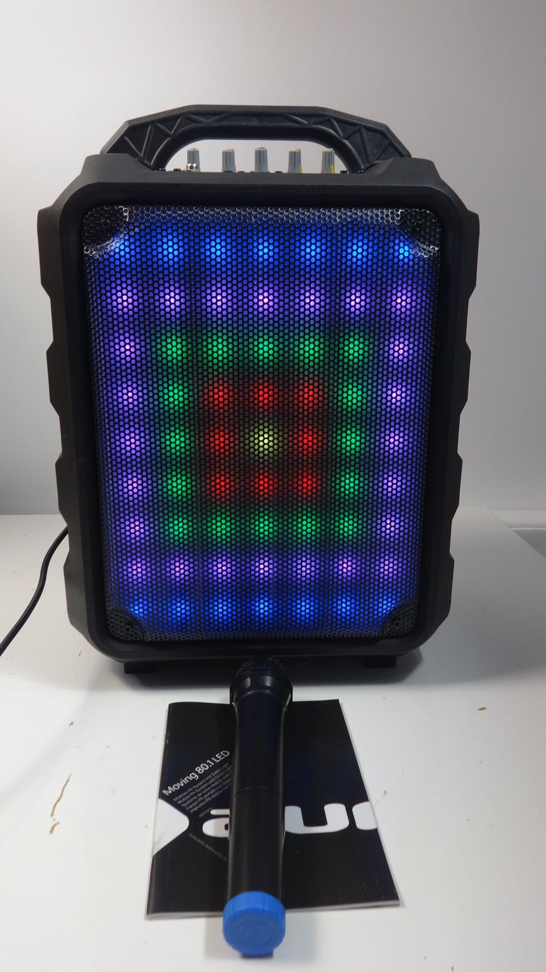 Głośnik karaoke LED