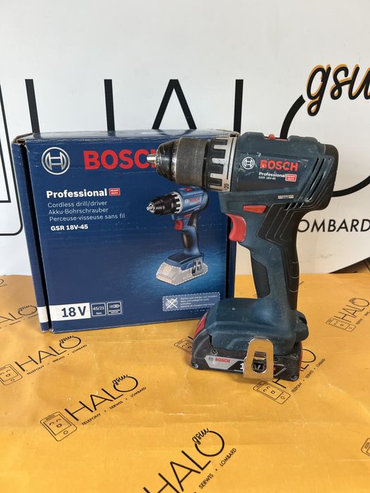 Zestaw Bosch GSR 18V-45 + GBH 18V-21 + GWS 18V-7 od Lombard HaloGSM