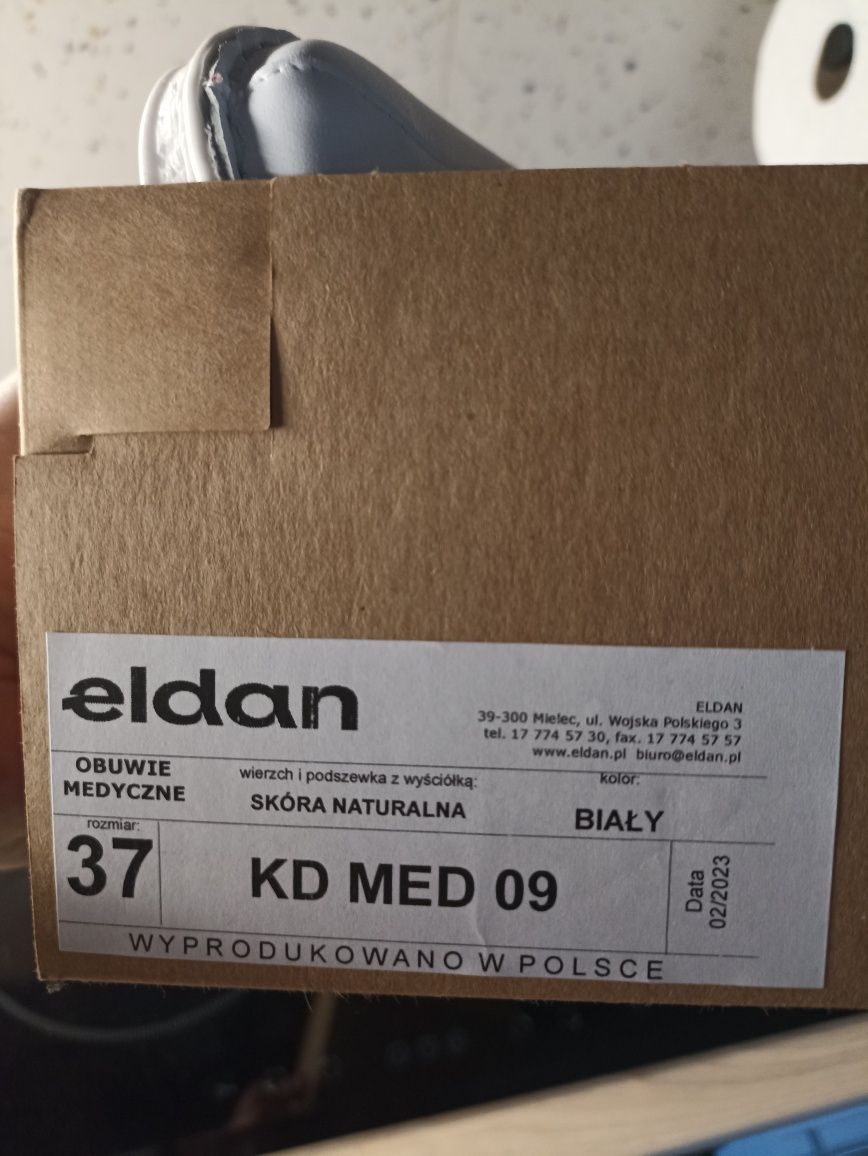 Eldan obuwie medyczne szpitalne KD MED 09 rozmiar 37
