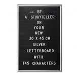 Tablica z literami 30x45cm memoboard Relaxdays (145 liter/cyfr)