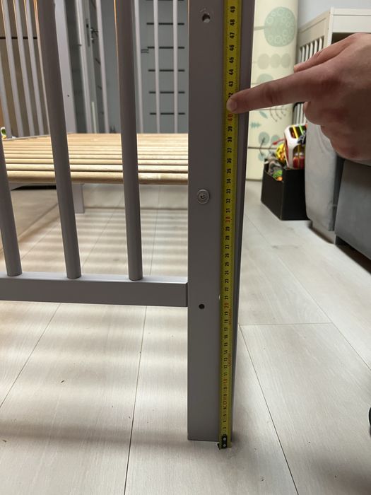 Łóżeczko dziecięce 120 x 60 szare