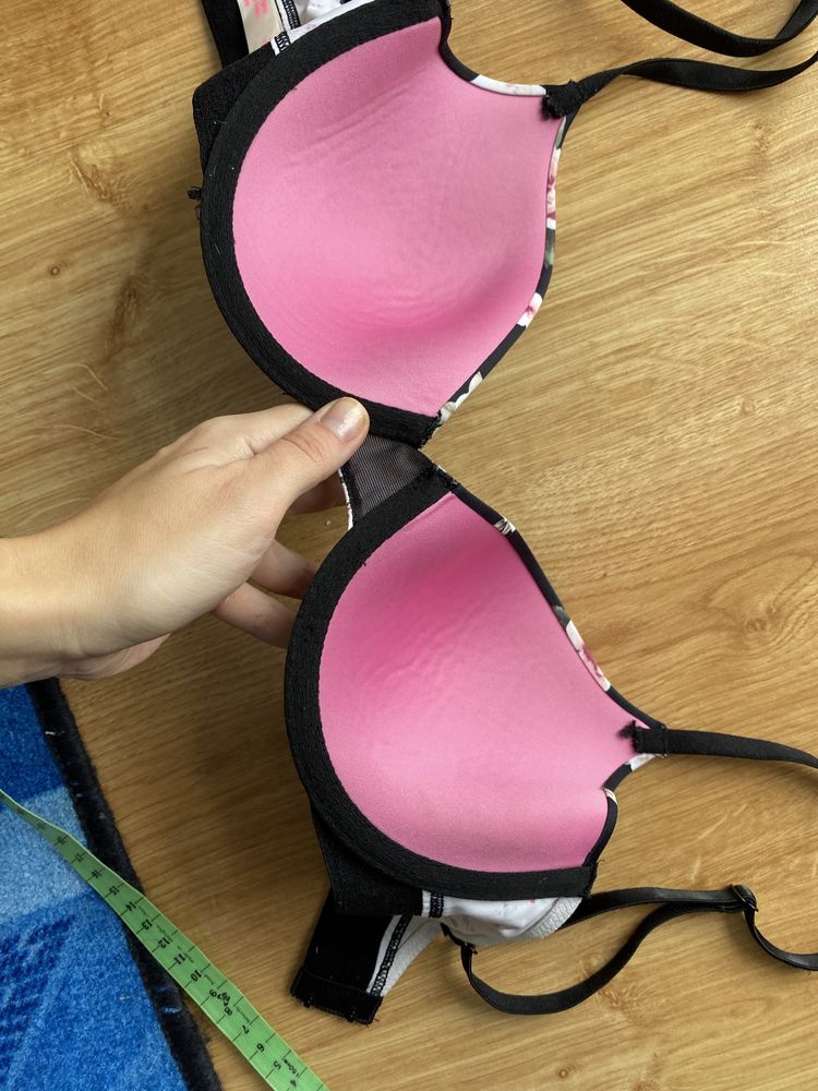 Stanik biustonosz pink victoria’s secret 70d kwiatki oryginał