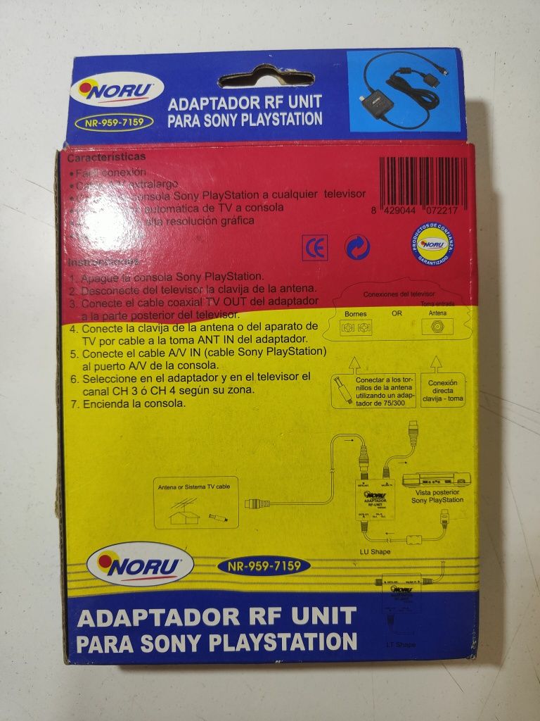 Adaptador rf unit para sony playstation 1
