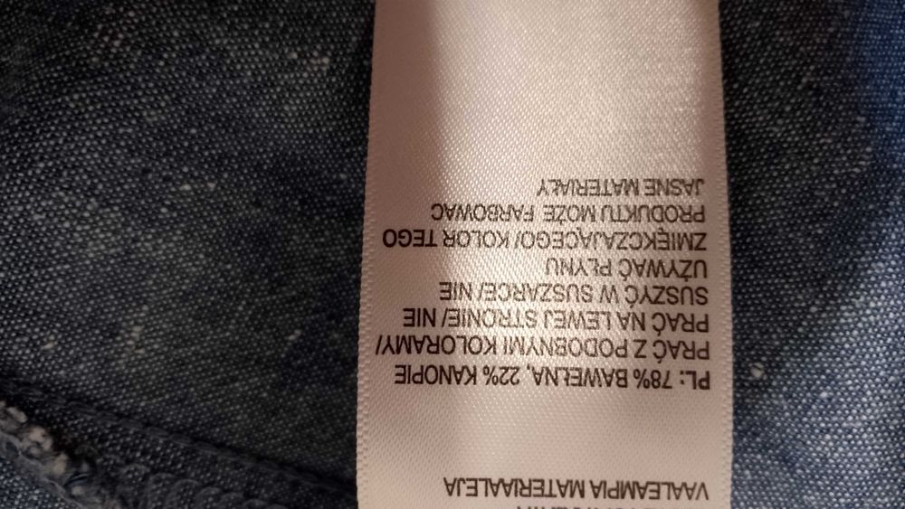 Cienka narzutka w stylu jeansowym