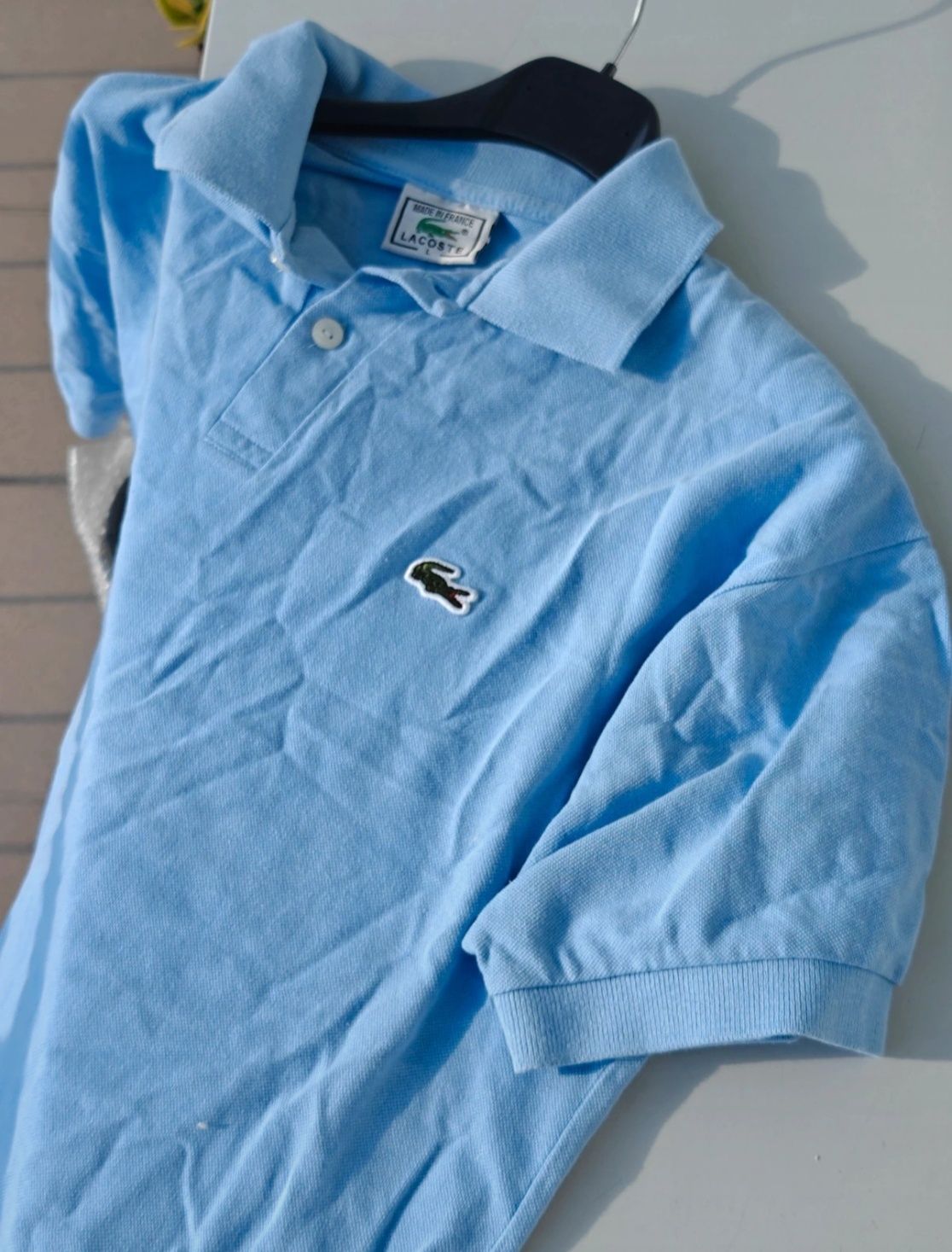 Koszulka polo Lacoste męska niebieska L jak Ralph lauren