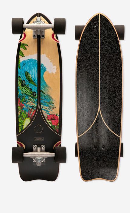 Skate Longboard Fish 500 Preto