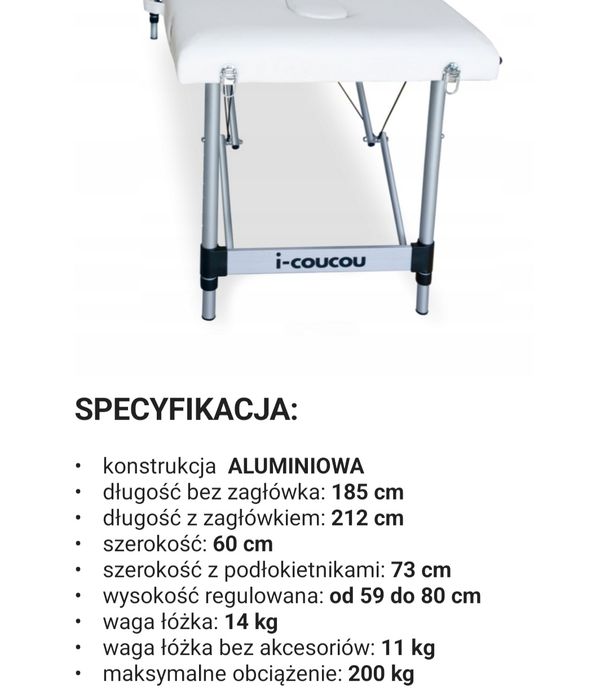 Łóżko kosmetyczne