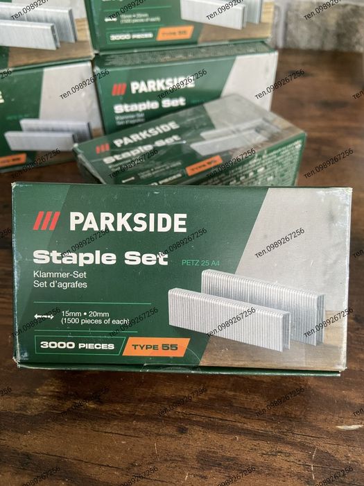 Набір скоб для степлера Parkside PETZ 25 A4 (3000 шт.) Німеччина