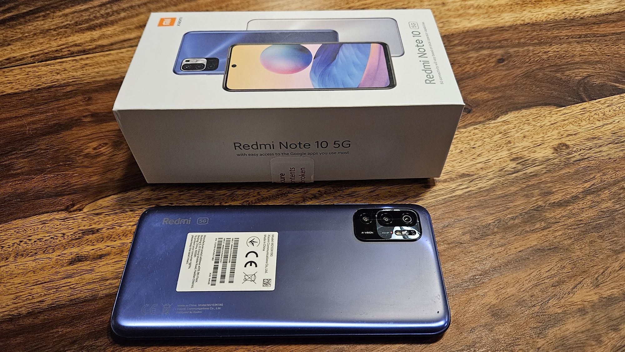 Smartfon Xiaomi Redmi Note 10 5G Niebieski