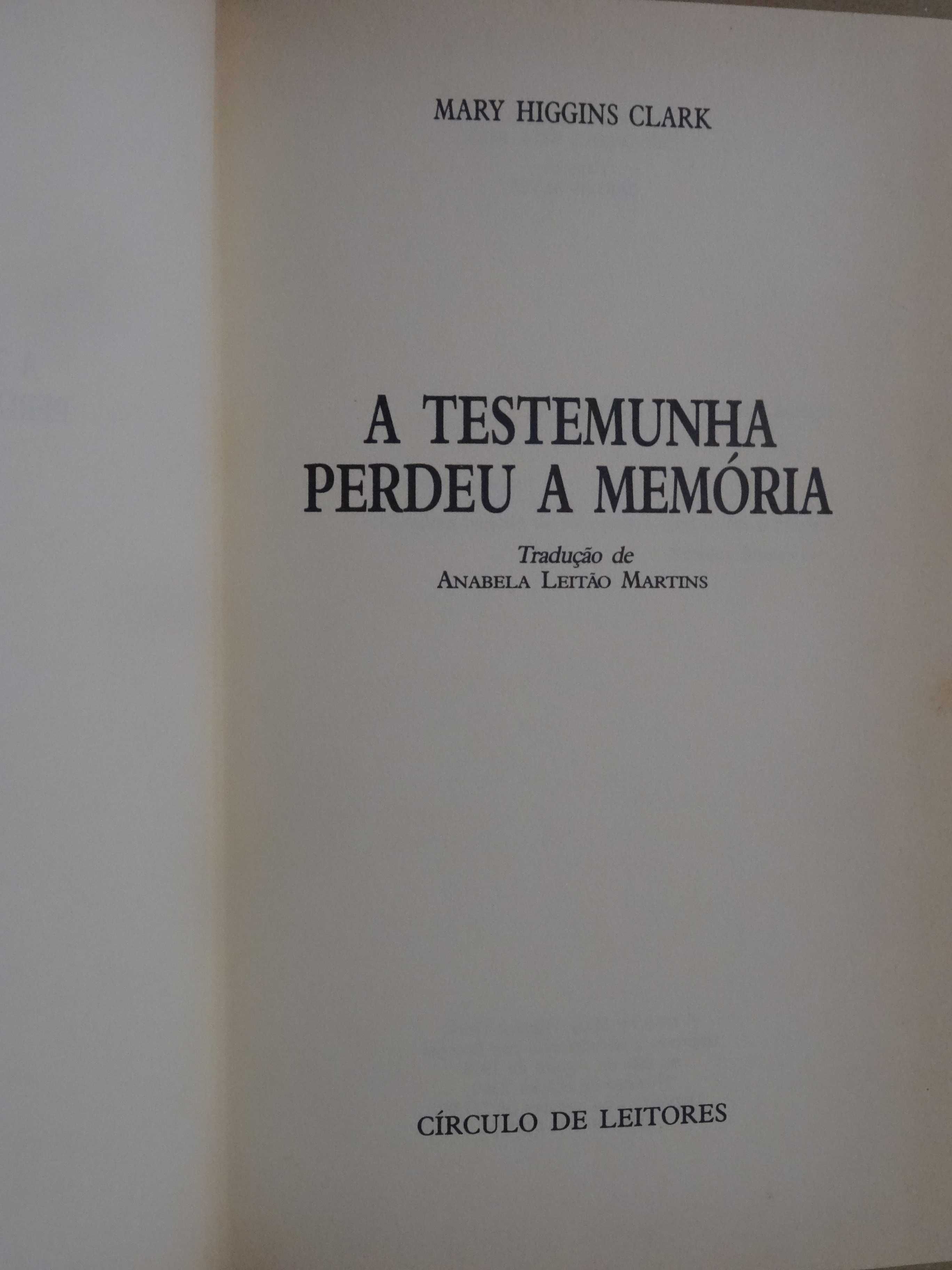 A Testemunha Perdeu a Memória de Mary Higgins Clark