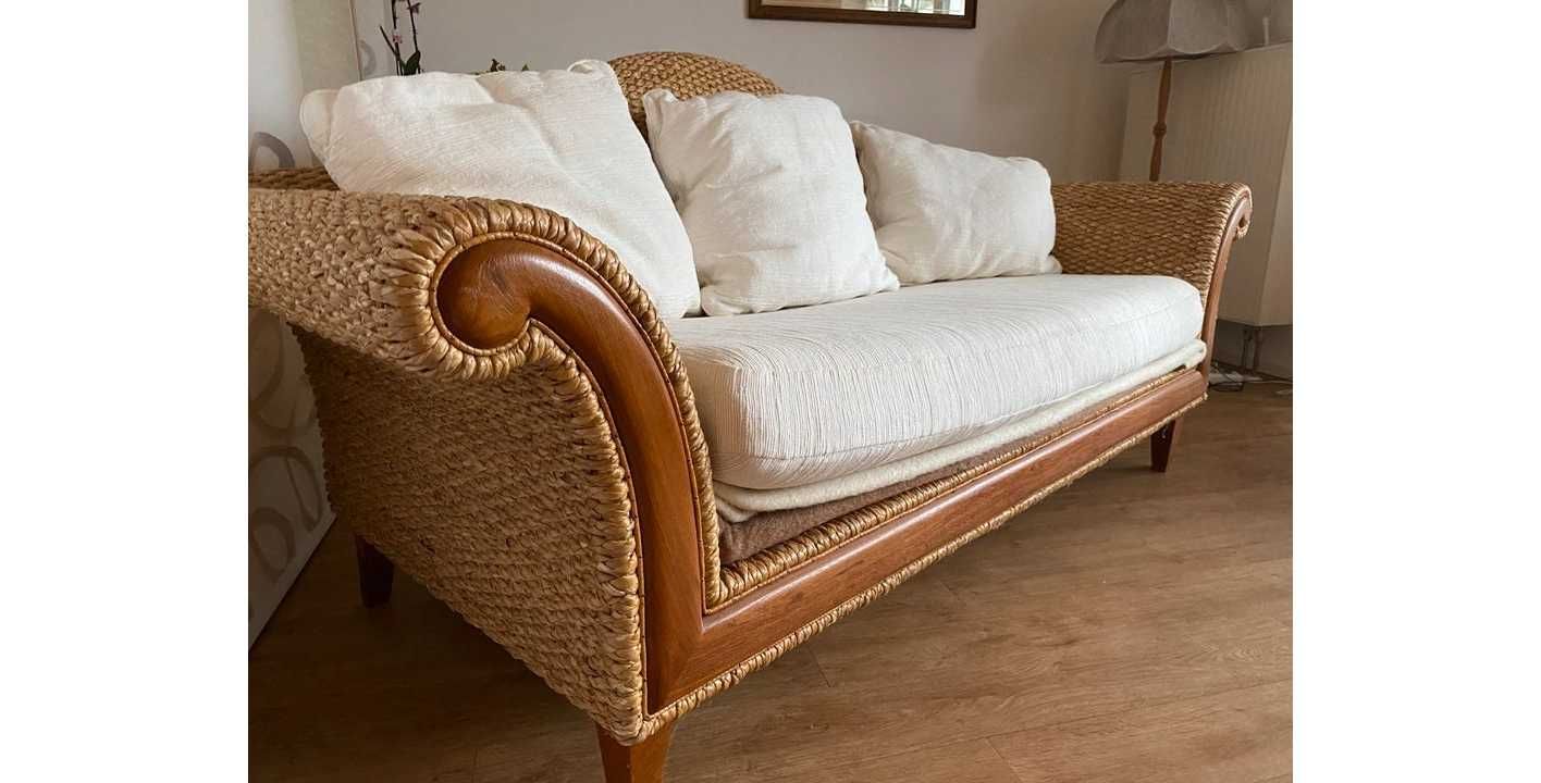 Sofa ratanowa 3 osobowa