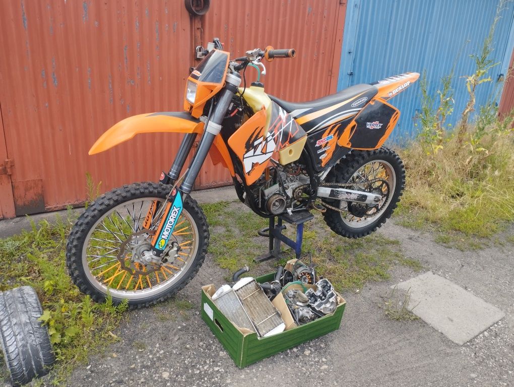 KTM EXC 250 siedzenie CZĘŚCI sprzęgło karter wał 400 450 SX  520 525