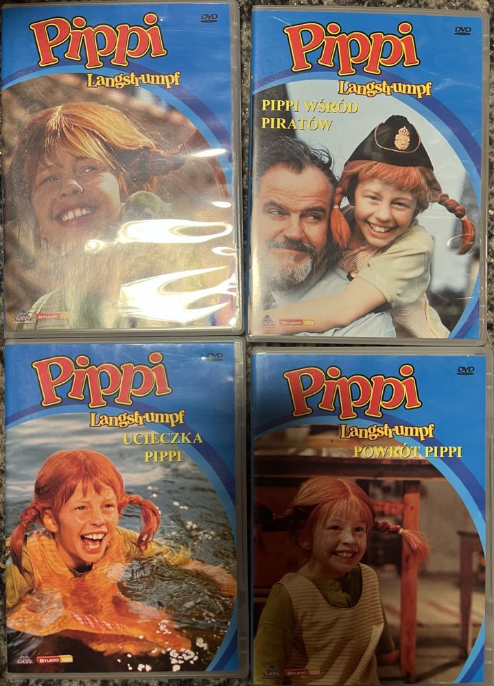 Pippi Langstrumpf Pipi zestaw płyt dvd pełna kolekcja