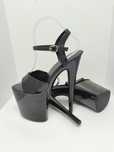 Czarne 20cm szpilki sandały high heels pole dance exotic sexy