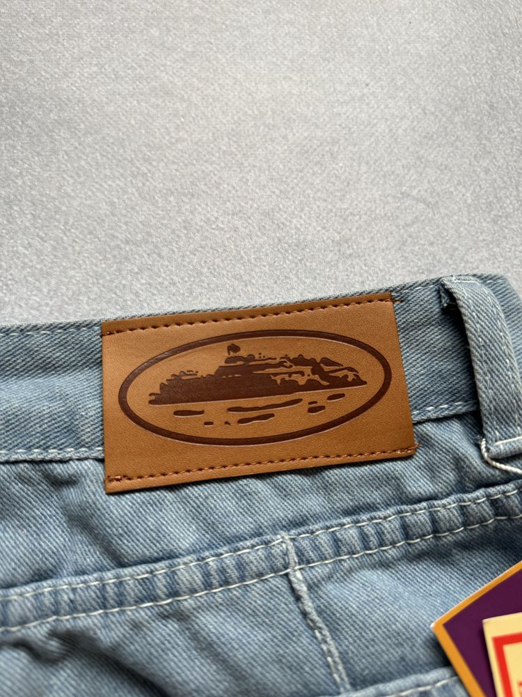 Джинсові шорти Corteiz C-Star Denim Кортез (ДЕФЕКТ)