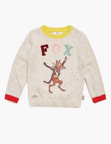 M&S sweter bawełniany r. 122 Roald Dahl™ & NHM™ Mr Fox