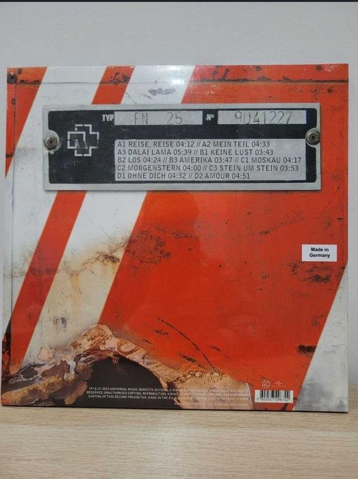 Вінілова платівка Rammstein - Reise, Reise (2004)