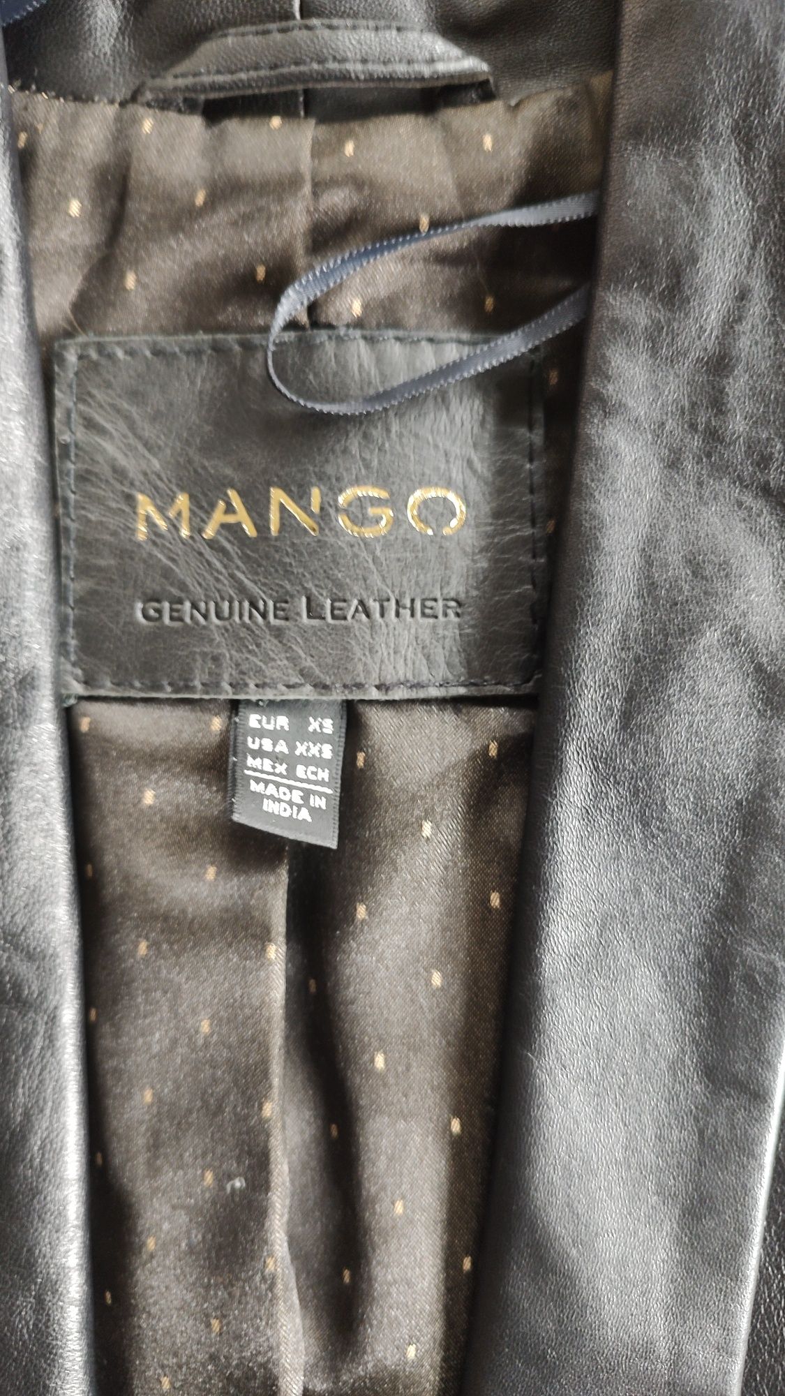 Skórzana marynarka Mango