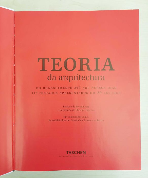 Teoria da ARQUITETURA - Livro indisponível em livrarias!