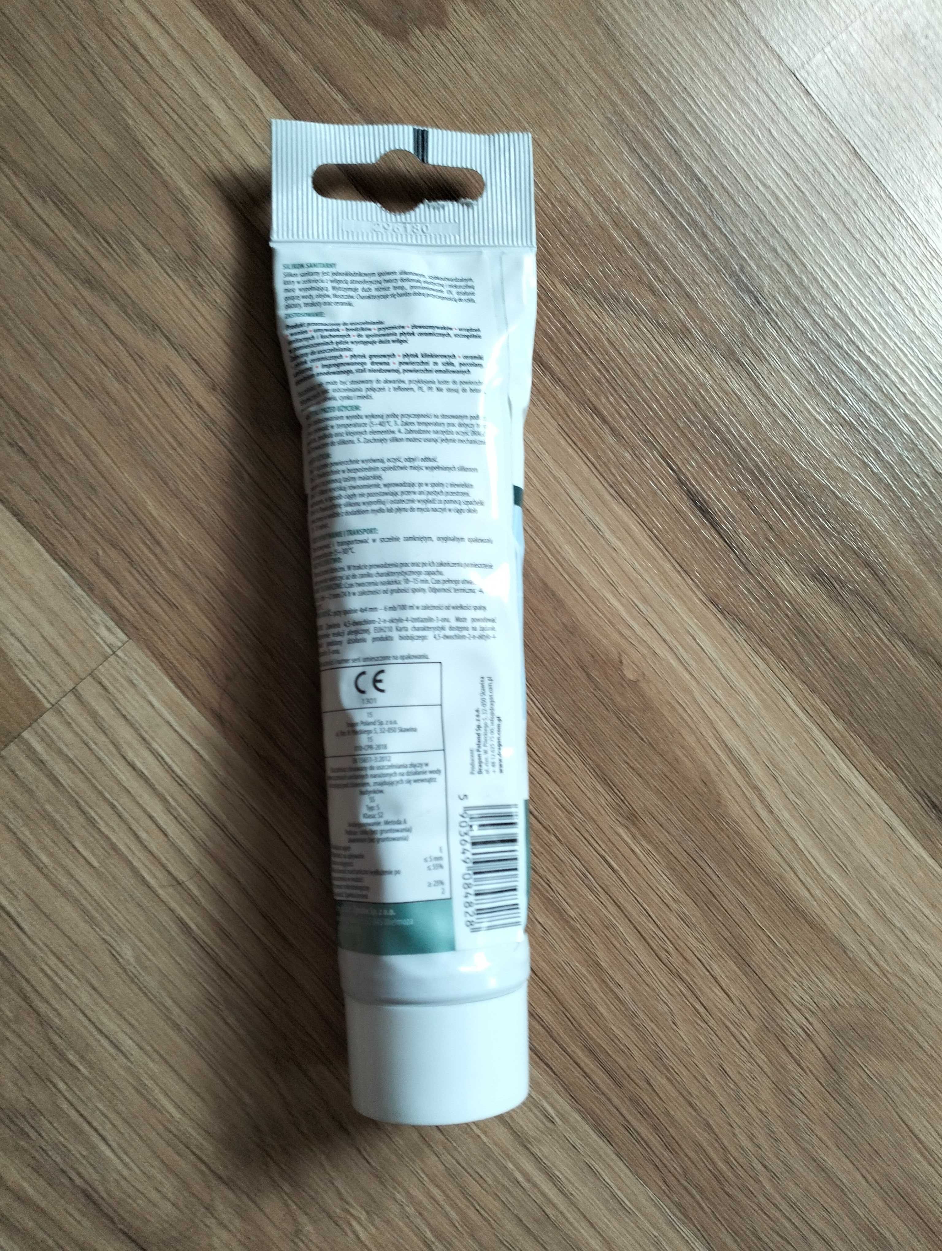 silikon sanitarny biały kuchnia łazienka w tubce 100 ml dragon