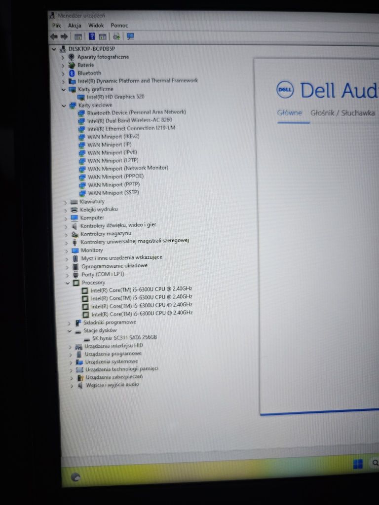 Laptop Dell 16gb DDR4 /ssd256gb/i5-6300/ full hd