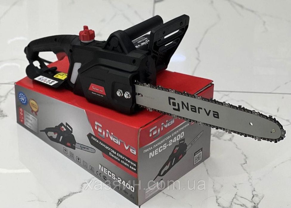 Пила цепная NARVA NECS-2400 (тормоз цепи, шина 40 см, металл шестерни)