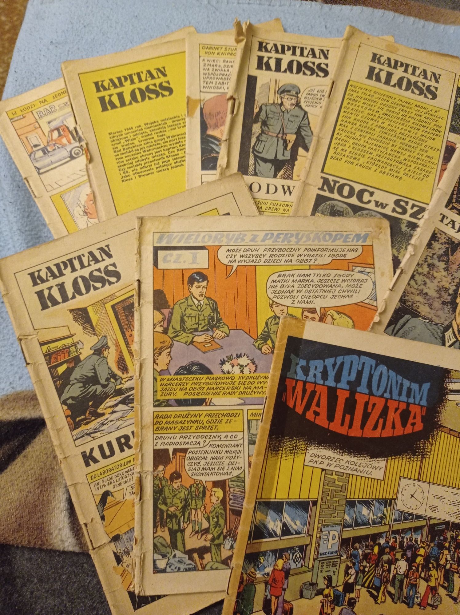 Komiksy PRL, kapitan Kloss, podziemny front, kryptonim walizka